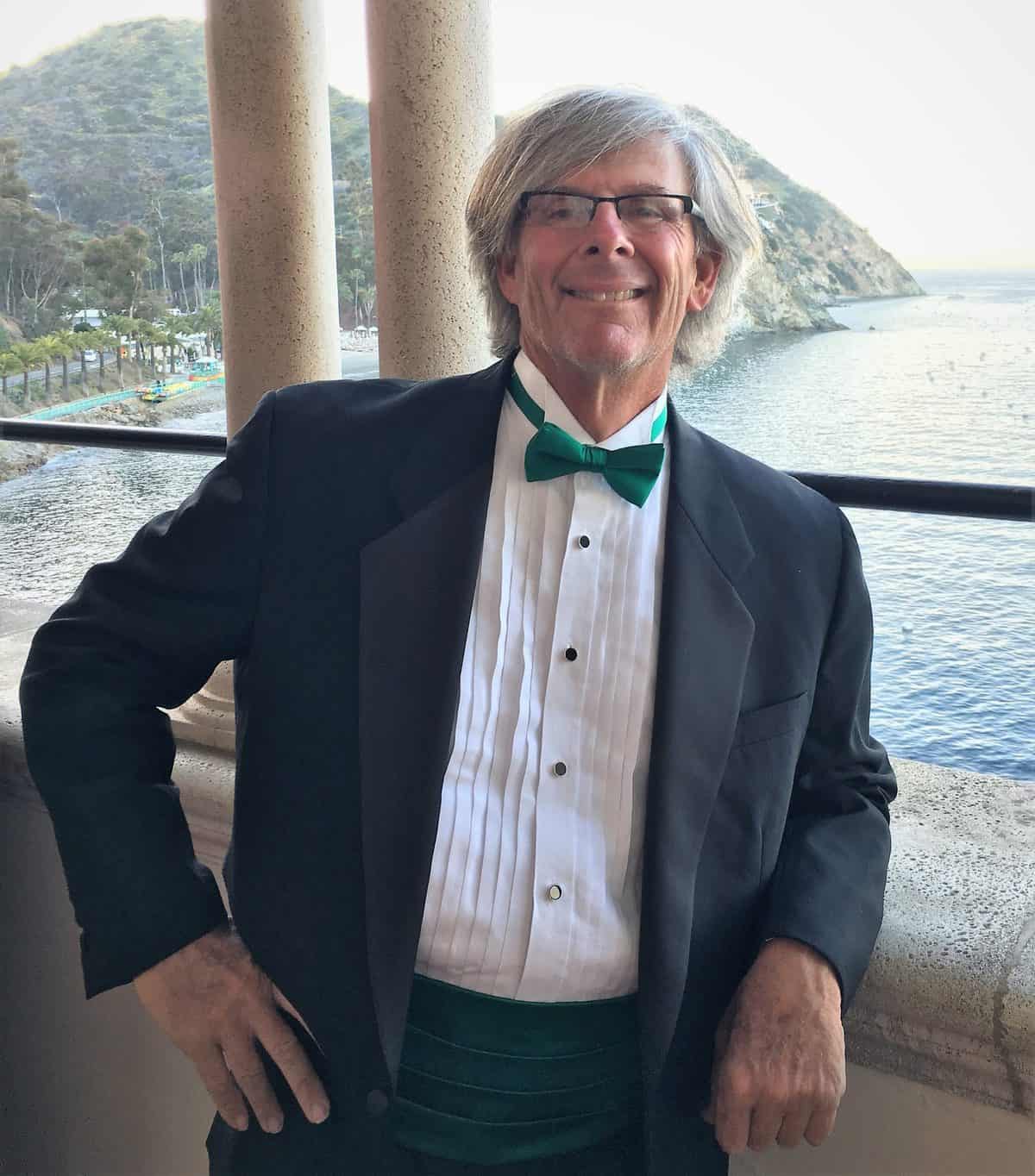 John Meyers in a tuxedo at the Conservancy Ball in Avalon